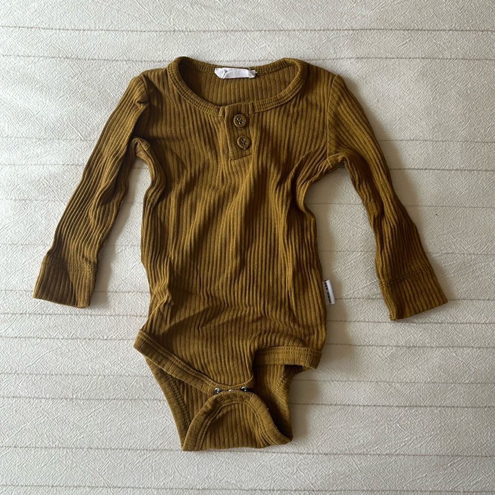 Jamie Kay Ribbed Long Sleeve Onesie Size 0-3 months
